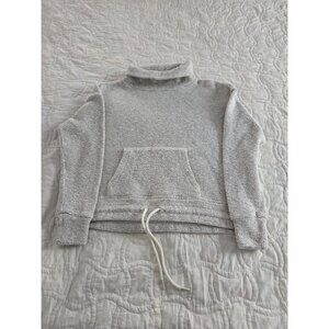 90 Degrees By Reflex Womens Oatmeal Boucle Eva Sweatshirt Kangaroo Pocket Size S